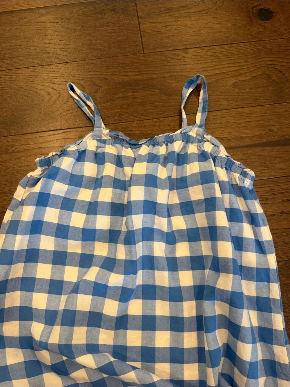 GAP Blue and White Gingham Dress for Girls Size L 10/12 - C11-670